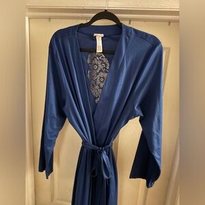 EUC Hanro Naila luxury Cotton Robe l/xl
